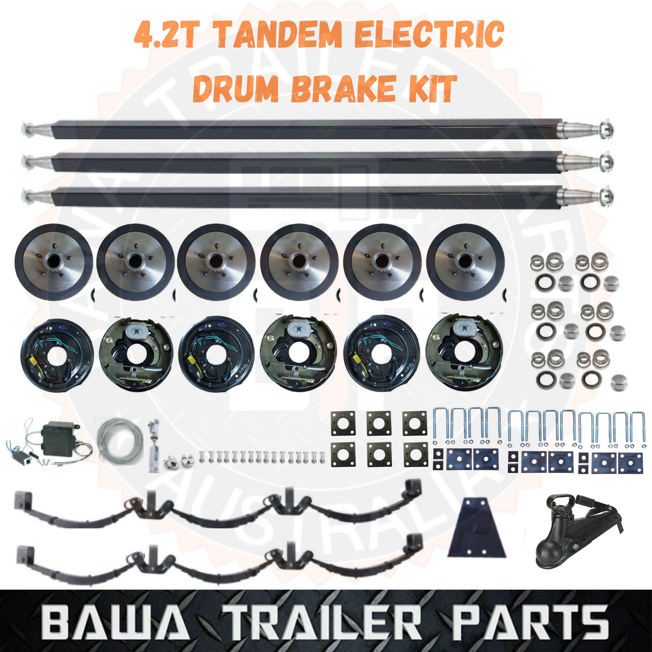 DIY Trailer Tri-Axle Kit- 4.2Tonne Electric Drum Brake Triaxle Kit! (Copy)