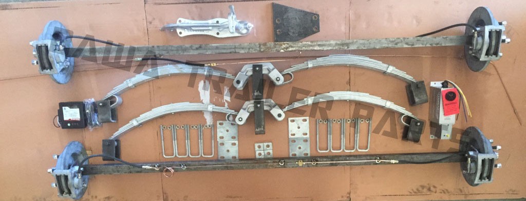 DIY Trailer Kit- 2.8Tonne HYDRAULIC-ELECTRIC DISC Brake Tandem Kit