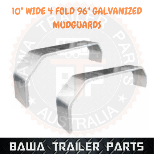 Trailer Mudguards Tandem-10 inch Wide -4 Fold 96" Long ! Galvanized ! Trailer !