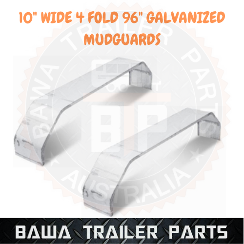 Trailer Mudguards Tandem-10 inch Wide -4 Fold 96" Long ! Galvanized ! Trailer ! - Image 2