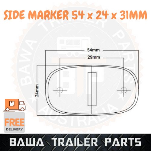 2 x LED Clearance Side Markers - Amber - Image 2