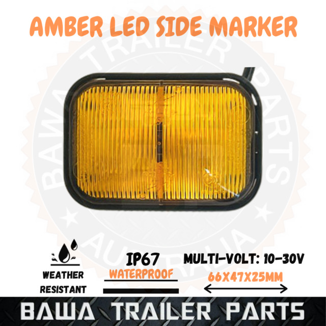 1 x LED Clearance Side Marker Jumbo - Amber