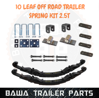 10 Leaf Off Road Trailer Spring Kit 2.5T Trailer Caravan Rebound Springs