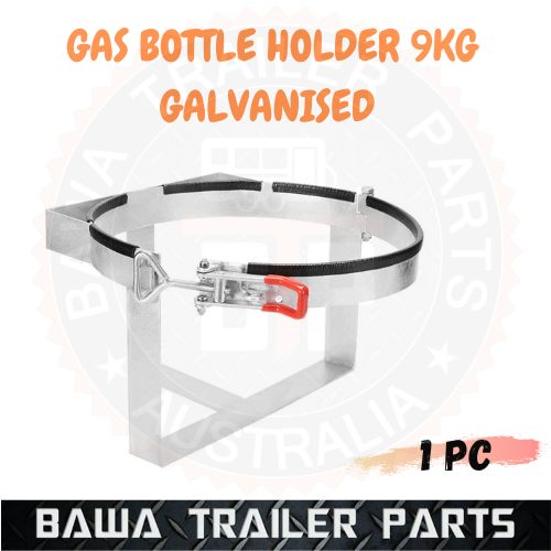 9KG GALVANISED GAS BOTTLE HOLDER FOR 4WD CARAVAN TRAILER HOLDERS