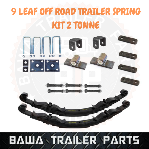 9 Leaf Off Road Trailer Spring Kit 2 Tonne Trailer Caravan Rebound Springs