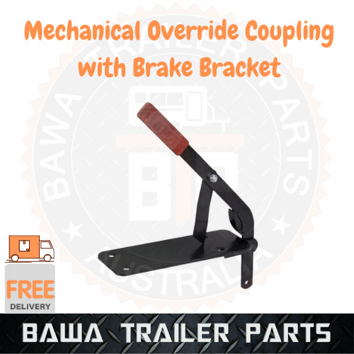 Mechanical Trailer Caravan Coupling Hitch Master Cylinder Brake Bracket Black 2T - Image 2