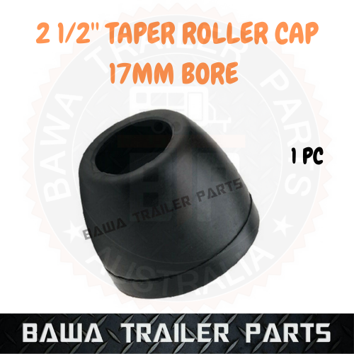 2 1/2’’ Taper Roller Cap Black Colour 17mm bore