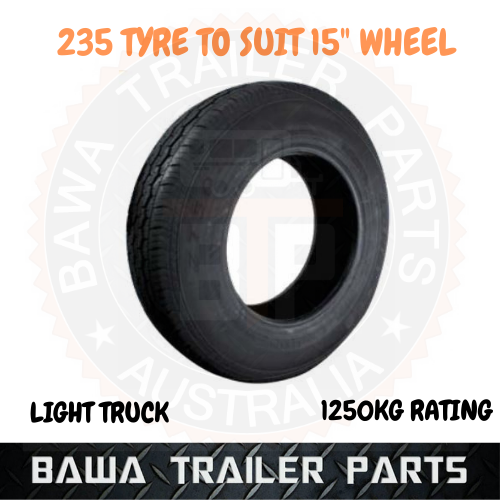 15" Light Truck Tyre Only -235 -Trailer Wheel and Tyres