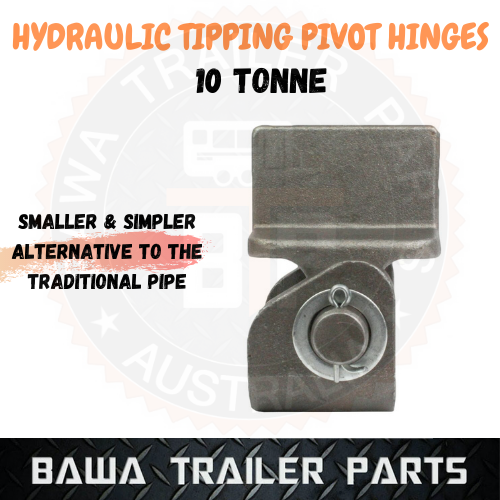2 x Hydraulic Tipper Trailer Hinges 10 Tonne Tipping Rear pivot hinge kit Ute Tray set - Image 3