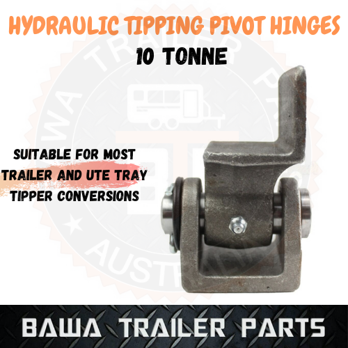 2 x Hydraulic Tipper Trailer Hinges 10 Tonne Tipping Rear pivot hinge kit Ute Tray set - Image 2