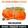 1 x (38mm x 9M) Ratchet Tie Down 1250Kg Double J Hook Trailer Wheel Tyre Strap - Image 3