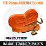 2x (25mm x 6M) Ratchet Tie Down 500Kg Double J Hook Trailer Truck Wheel Tyre Strap - Image 3