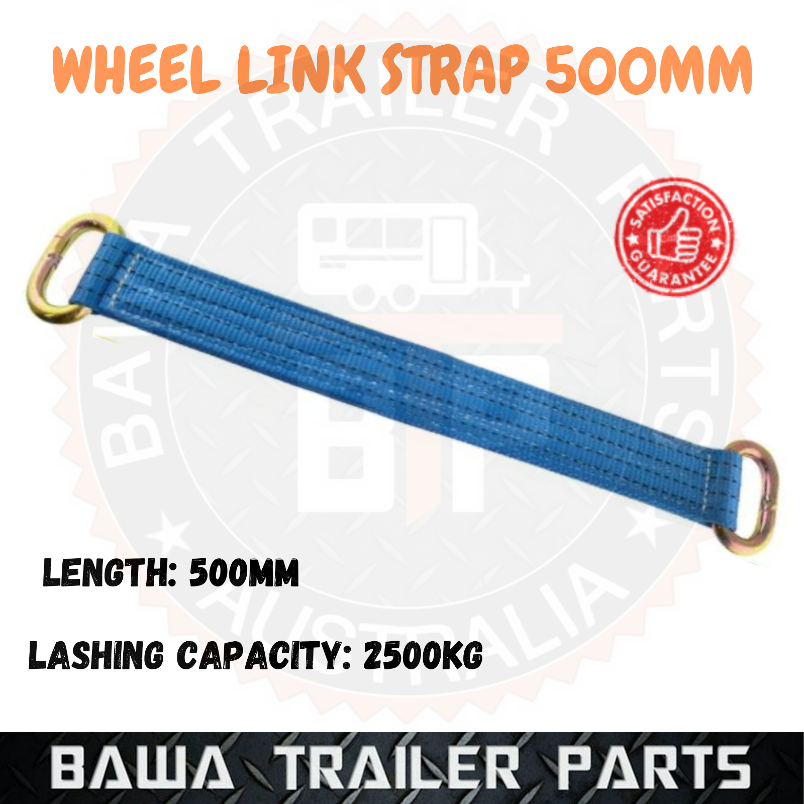 1 x Wheel Tyre Link Strap Truck Trailer Car Carrying Tie Down Recovery Ratchet