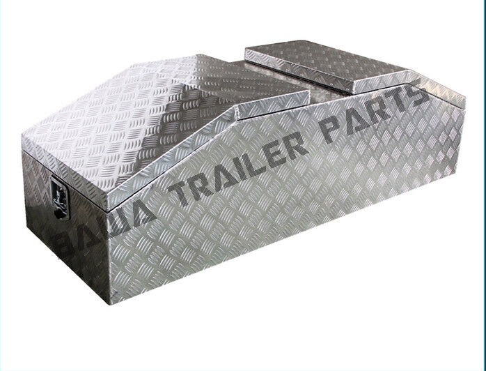 1 x 1600MM ALUMINIUM TOOL BOX Trailer Truck Toolbox Slanted Side Drawers T Lock