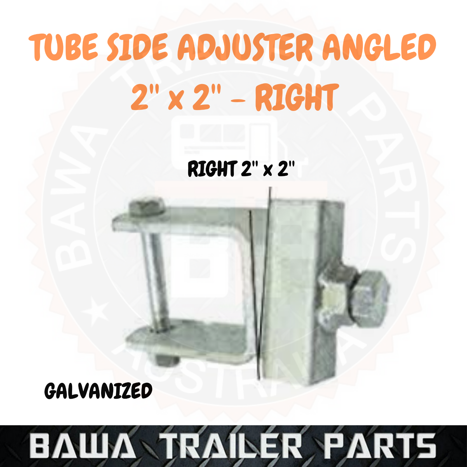 2’’x 2’’ Tube Side Adjuster Right - Galvanized