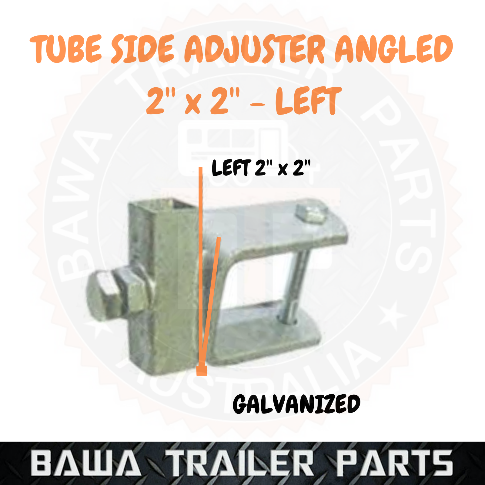 2’’x 2’’ Tube Side Adjuster Left - Galvanized