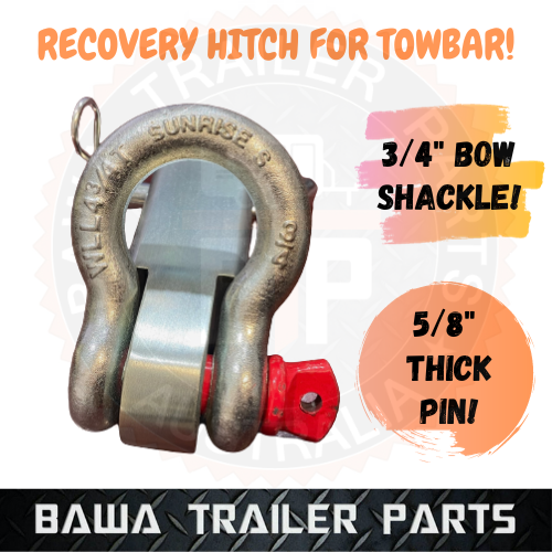 Tow Bar Hitch Receiver Towbar - 5T HITCH WITH 4.75T BOW SHACKLE!! - Image 2