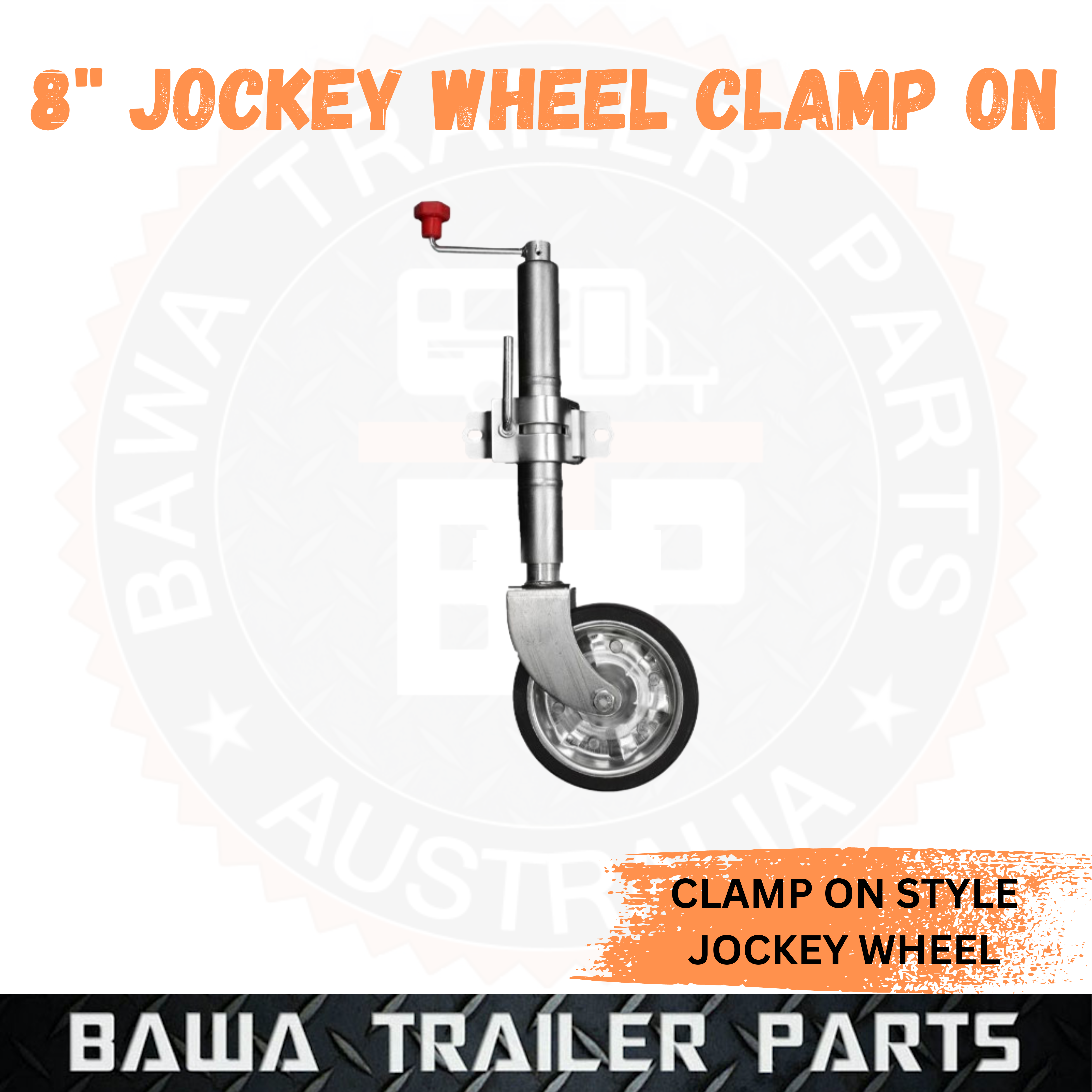 Jockey Wheel Single Clamp ON 8″ Wheel 750lbs