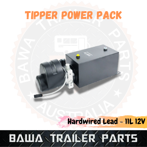 Hydraulic Tipper Kit Power Pack with Hardwired Lead 11L 12V